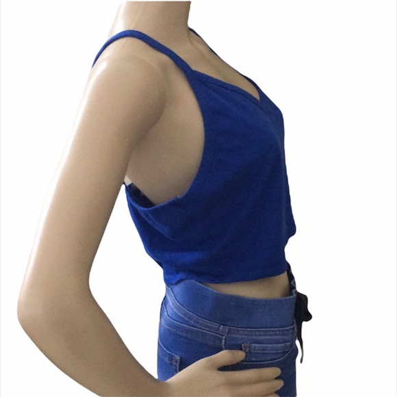 Charlotte Russe crop top. Sz L 💙 - Picture 2 of 5